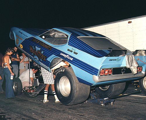 1-16 1971 Blue Max Mustang Funny Car Body