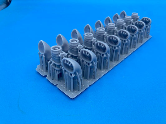 Stromberg 2bbl carburetors with frog mouth air cleaners